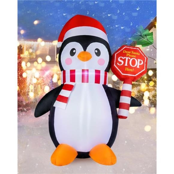 Holiday | 4 Ft Christmas Inflatable Yard Decorationsinflatable Penguin